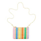 Umhängetasche für Mädchen 'HIGH SUMMER STRIPED STRAW BAG'