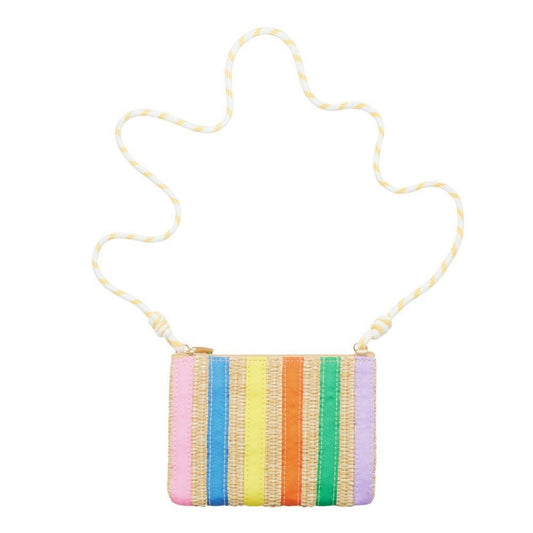 Umhängetasche für Mädchen 'HIGH SUMMER STRIPED STRAW BAG'