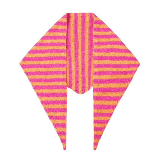 Winter Scarves 'Simple Stripes' orange/fuchsia