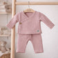 Zweiteiliges Baumwoll Musselin-Set 'Wolke' rosa