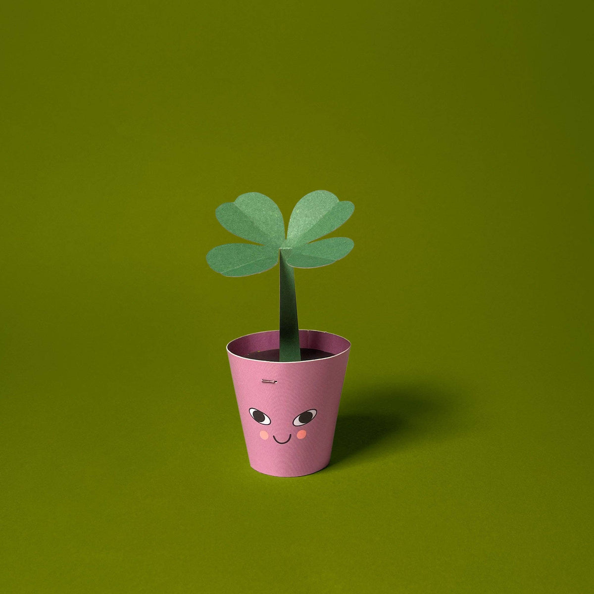 Minikarte 'Glücksklee' 2in1 Karte & Geschenk in einem