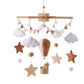 Handgemachtes Baby-Mobile Heißluftballon | Filz & Holz