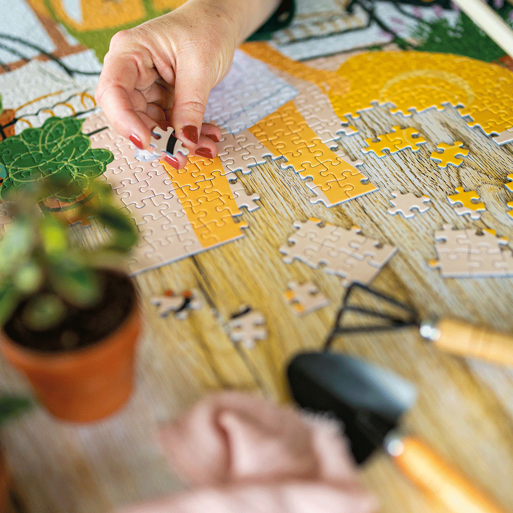 1000-teiliges Puzzle 'Ein Sonntag auf dem Land'