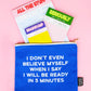 Rosa Notizblock A5 „All the stuff I try not to forget“