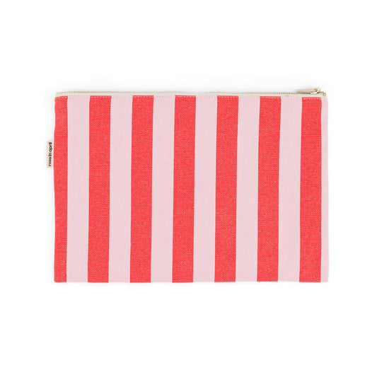 Lili Clutch mit Streifen tomate/candy pink