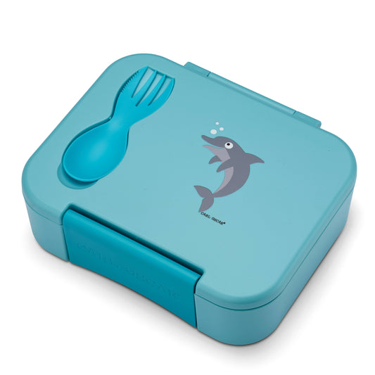 BentoBox Kinder Lunchbox Delfin blau