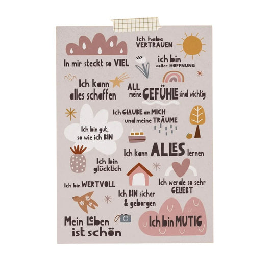 Affirmationskarte "Peaceful World"