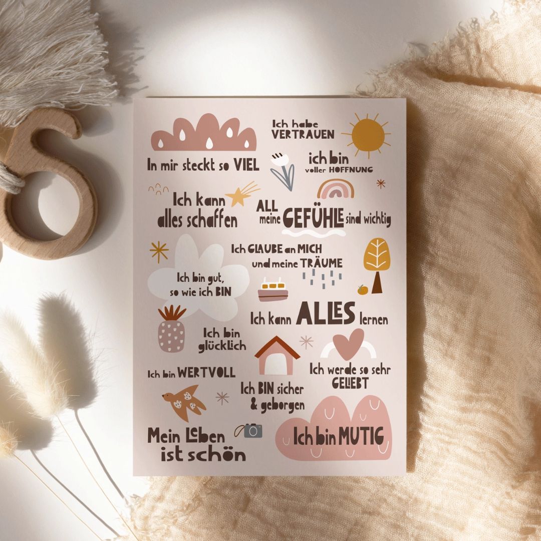 Affirmationskarte "Peaceful World"