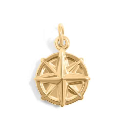 Anhänger 'Kompass' gold 15 mm