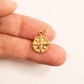 Anhänger 'Kompass' gold 15 mm