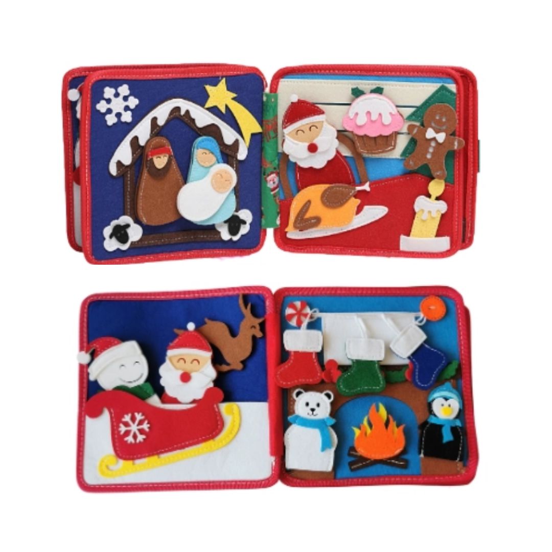 Montessori Beschäftigungsbuch Weihnachten für Kleinkinder