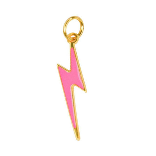 Anhänger Blitz neonpink