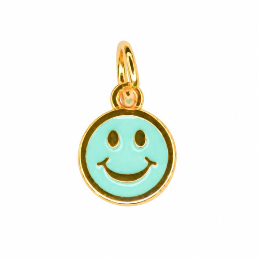 Anhänger 'Charm Smiley' blau