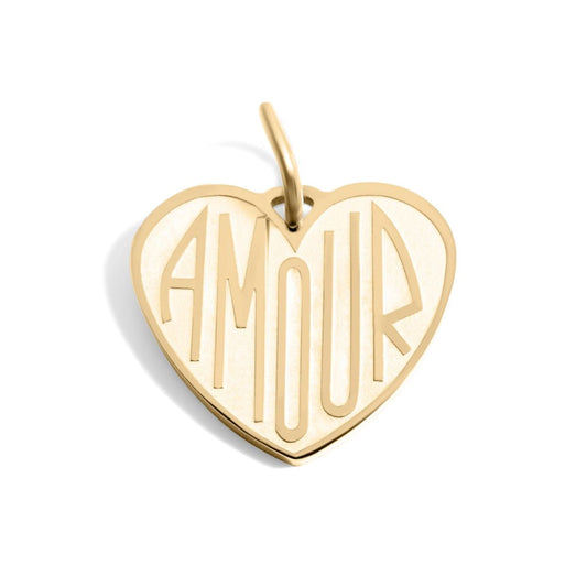 Anhänger 'Amour' gold 15 mm