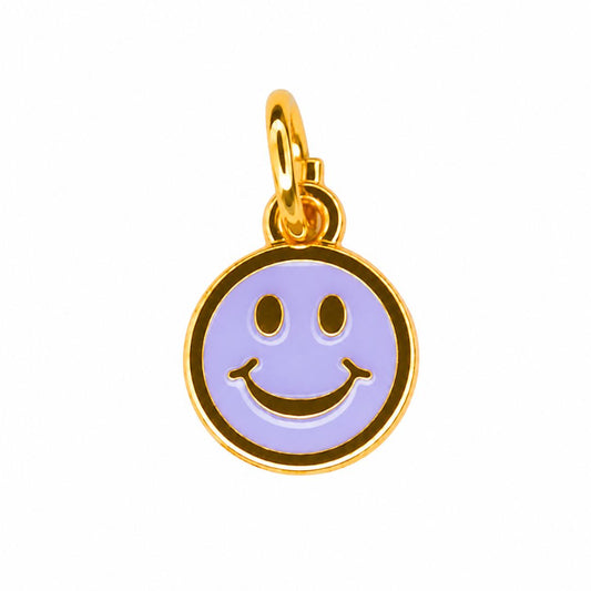 Anhänger Smiley lila