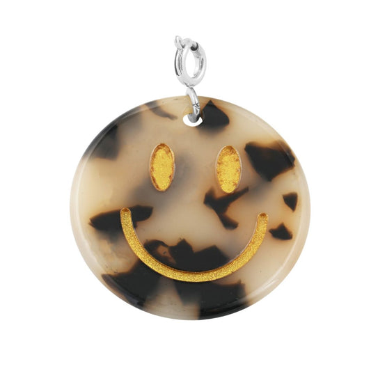 Anhänger Smiley leo/gold - silber