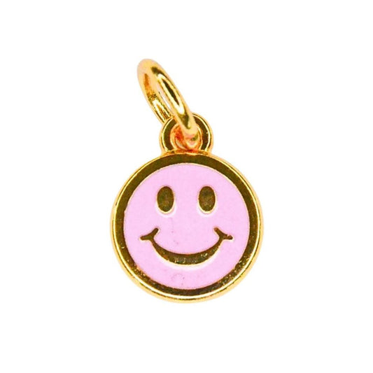 Anhänger Smiley rosa