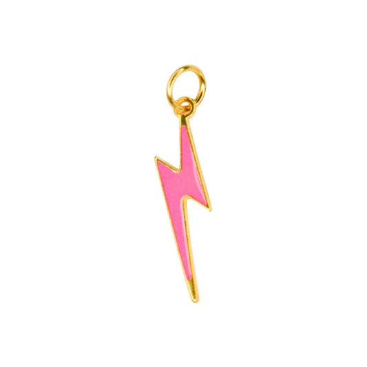 Anhänger Blitz neonpink