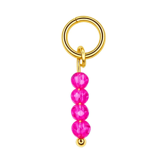Anhänger Facette rosa