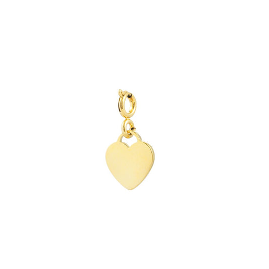 Anhänger aus Edelstahl 'Herz' gold