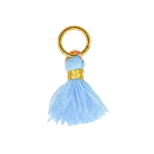 Anhänger Quaste blau