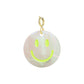 Anhänger Smiley cremegrau/gold