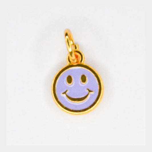 Anhänger Smiley lila