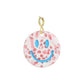 Anhänger Smiley rosa/gold