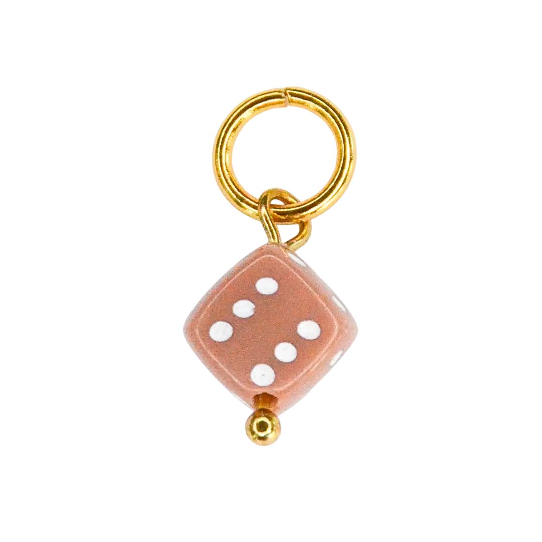Anhänger Würfel coral