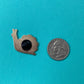 Anstecker 'Schnecken Pin' blaugrün