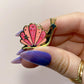 Anstecker 'Schnecken Pin' rosa