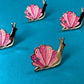 Anstecker 'Schnecken Pin' rosa