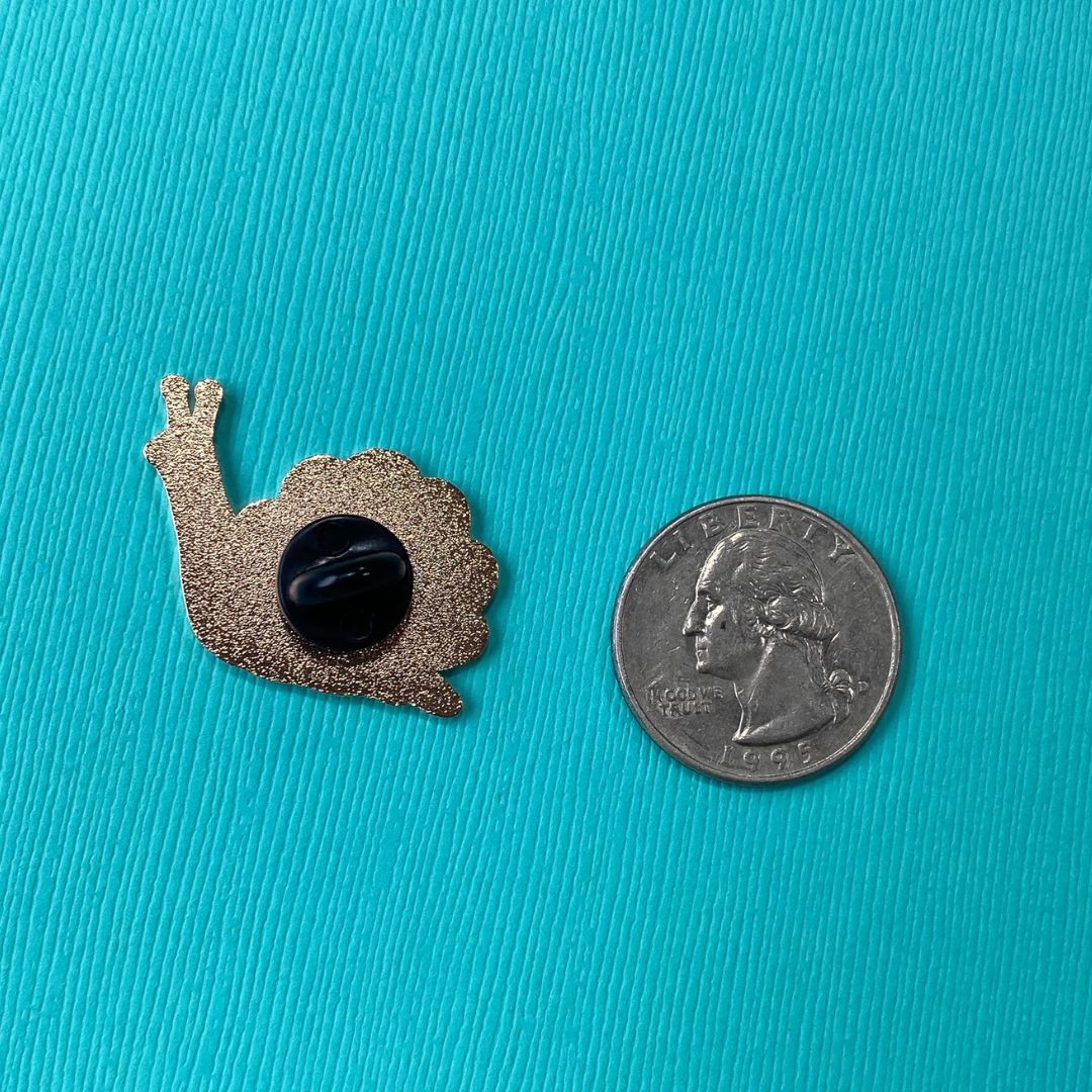 Anstecker 'Schnecken Pin' rosa
