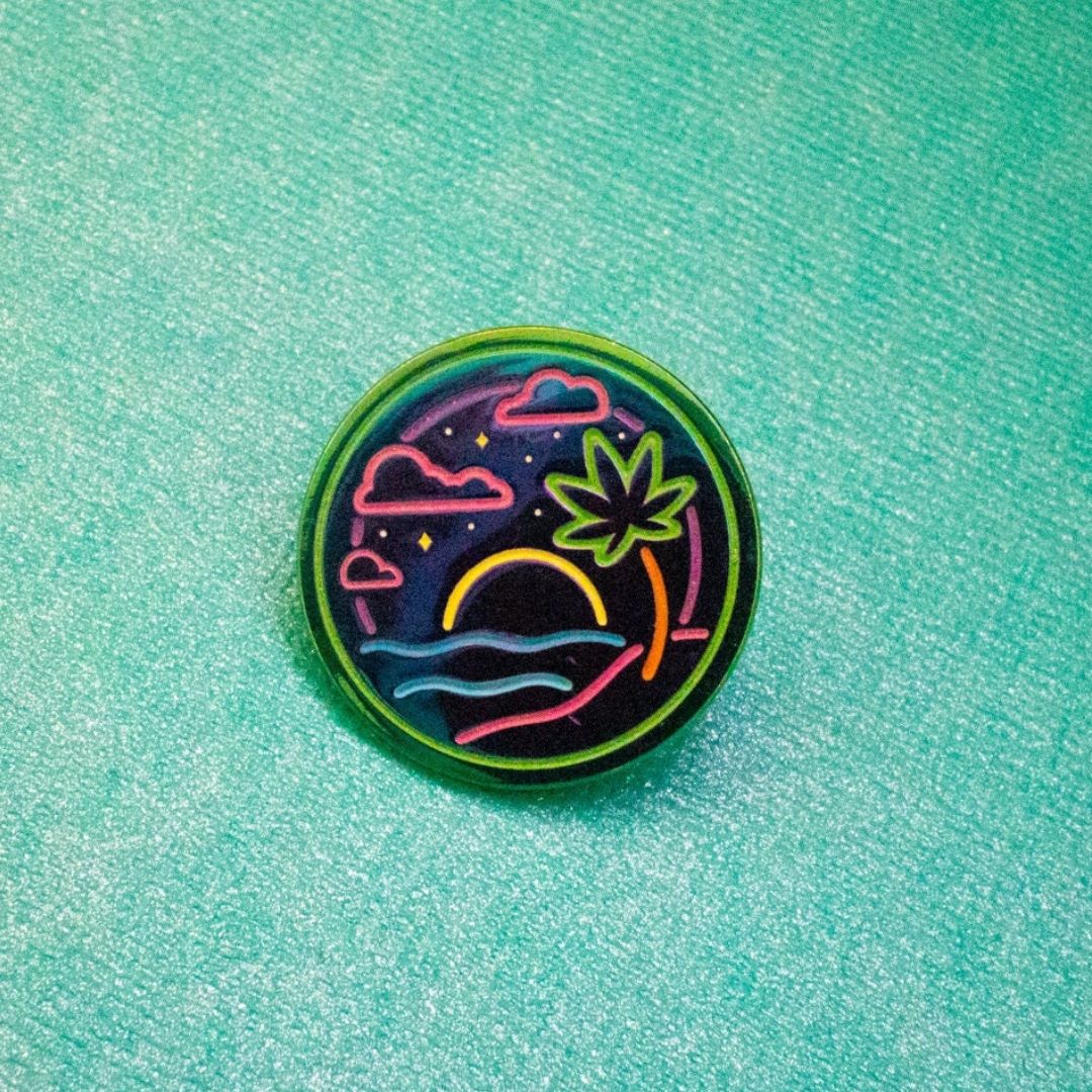 Anstecker 'It's 4:20 Somewhere Pin' glow in the dark