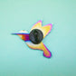 Anstecker 'Kolibri Pin' grün