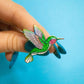 Anstecker 'Kolibri Pin' grün