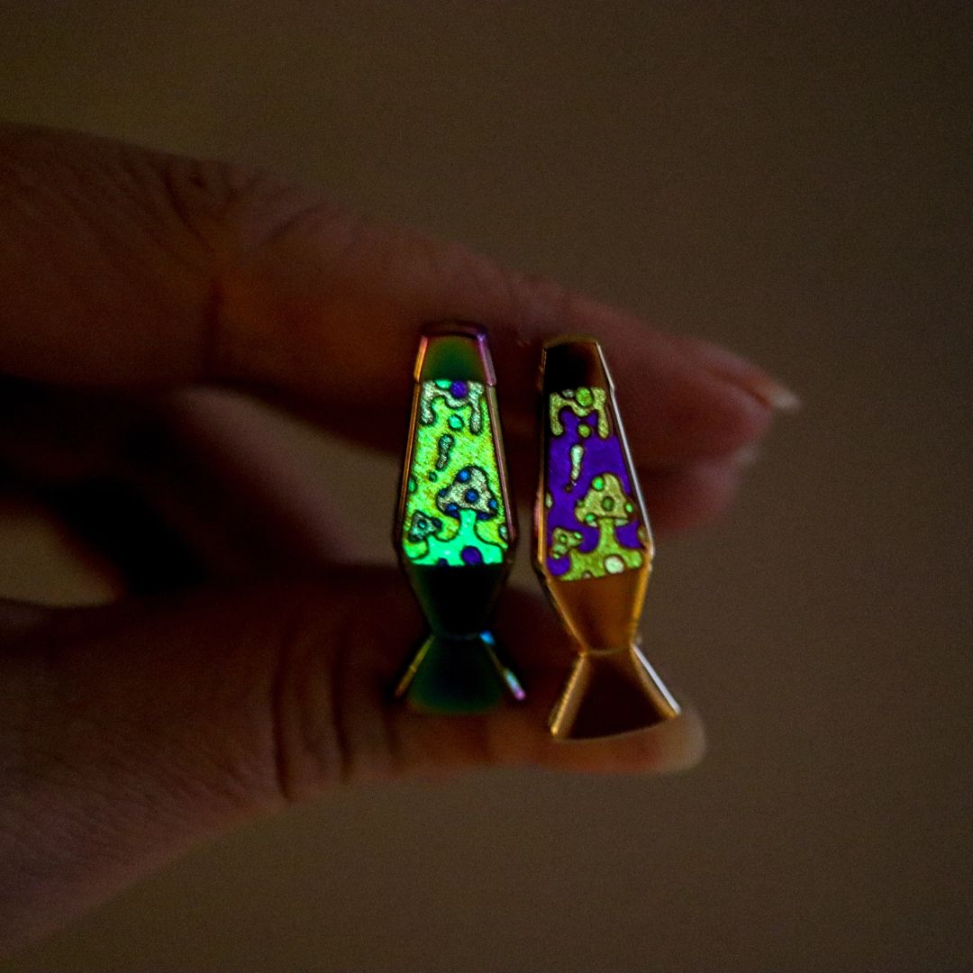 Anstecker 'Lava-Lampe Pin' glow in the dark