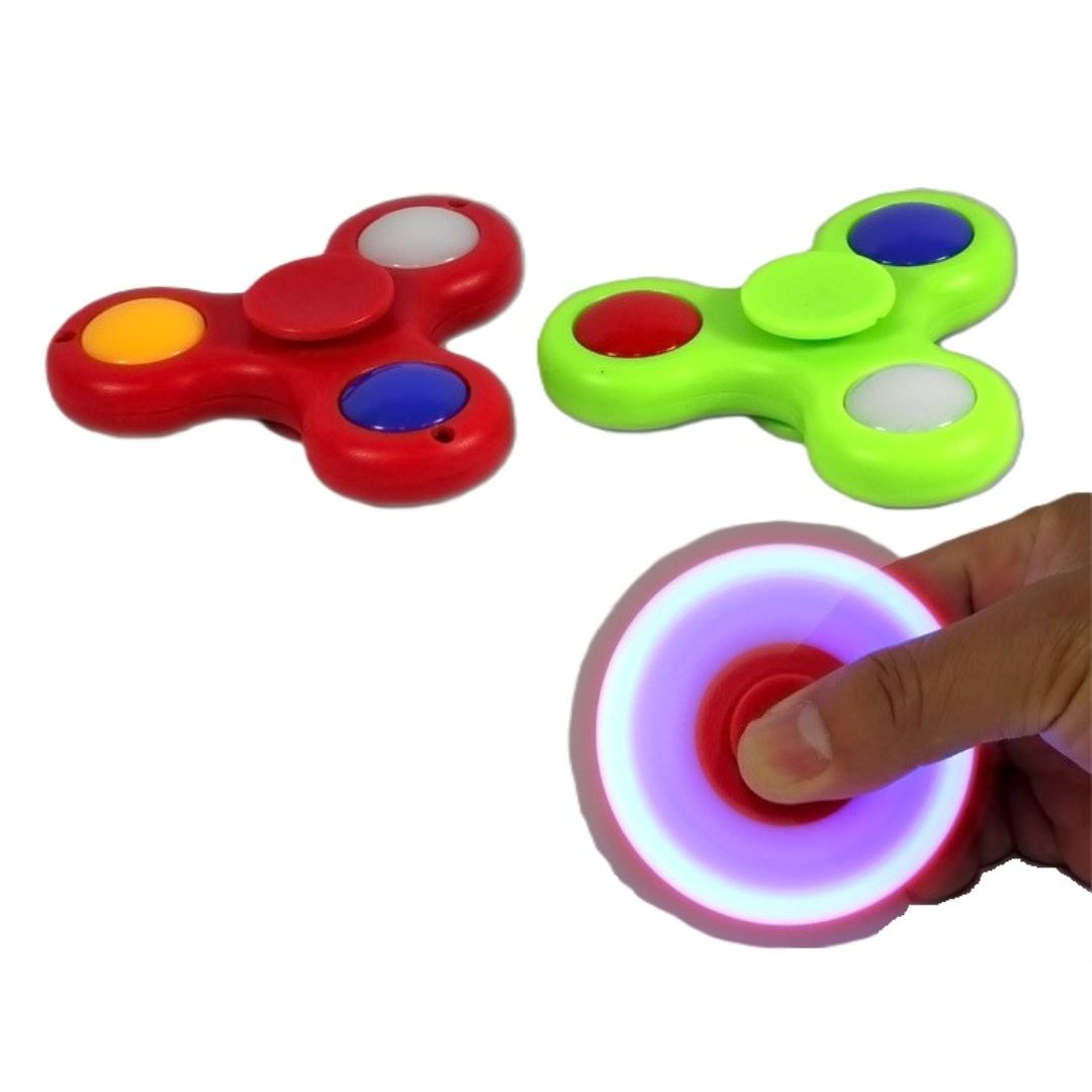 Anti-Stress Finger-Kreisel 'Fidget Spinner LED Licht'