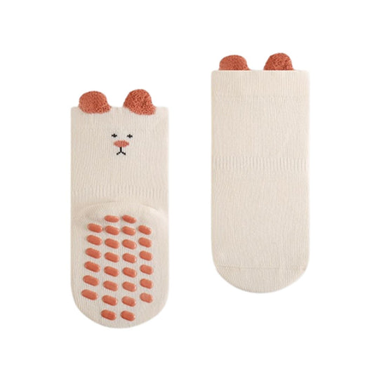 Rutschfeste Baby und Kleinkindsocken 'Anti Slip' beige