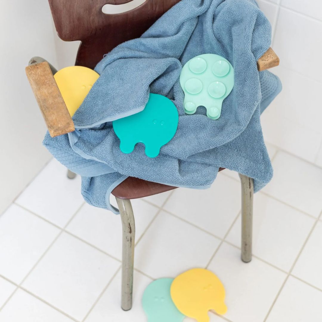 Antirutsch Pads 'Grippi' mint/gelb