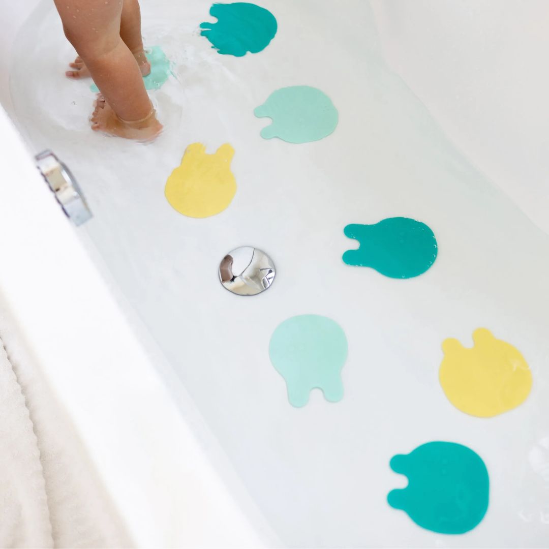 Antirutsch Pads 'Grippi' mint/gelb