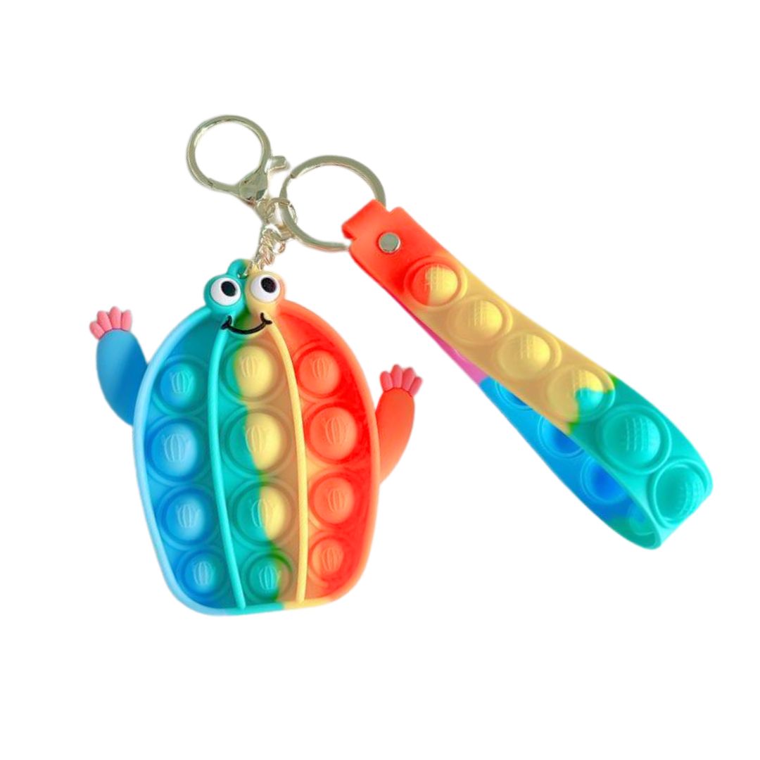 Antistress-Spiel & Schlüsselanhänger 2in1 'Mini Kaktus'