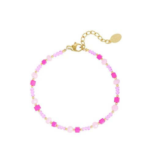 Damen Armband "Summer Vibes" pink/rose