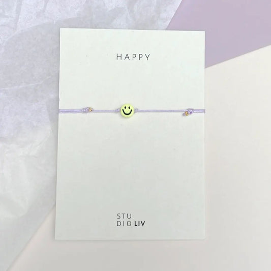 STUDIO LIV /Armband 'SMILEY' fliederfarben