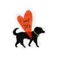 Aufkleber 'I Woof You'
