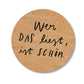 Aufkleber 'Wer das liest ist schön'