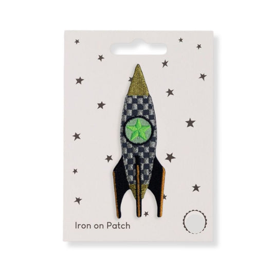 Aufnäher zum Aufbügeln 'Rakete'