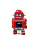 Aufziehspielzeug Roboter klein rot
