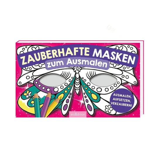 Zauberhafte Masken zum Ausmalen