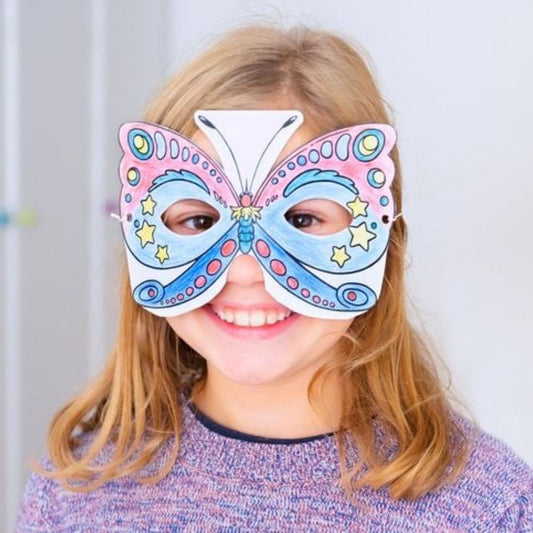 Zauberhafte Masken zum Ausmalen